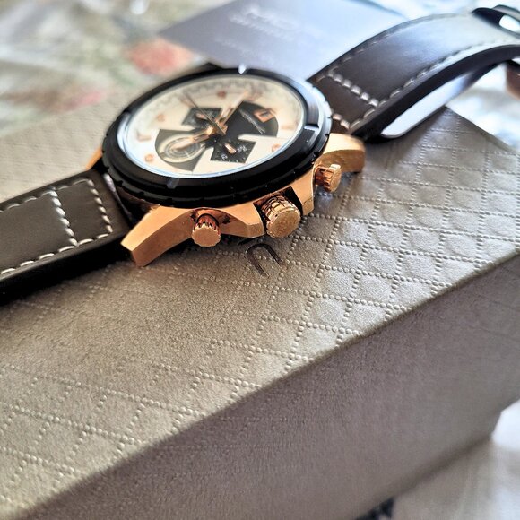 Morphic M57 Series MPH5706 Chronograph Leather Men's Watch - Picture 5 of 7